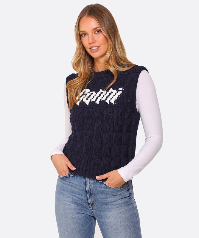 GANNI Organic Cotton Rope Vest