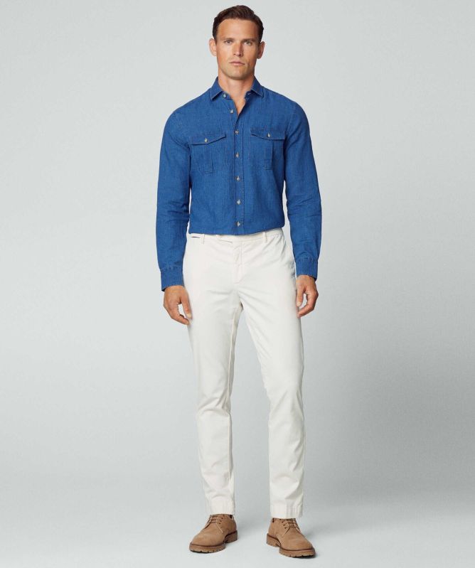 Hackett Denim Cargo Shirt