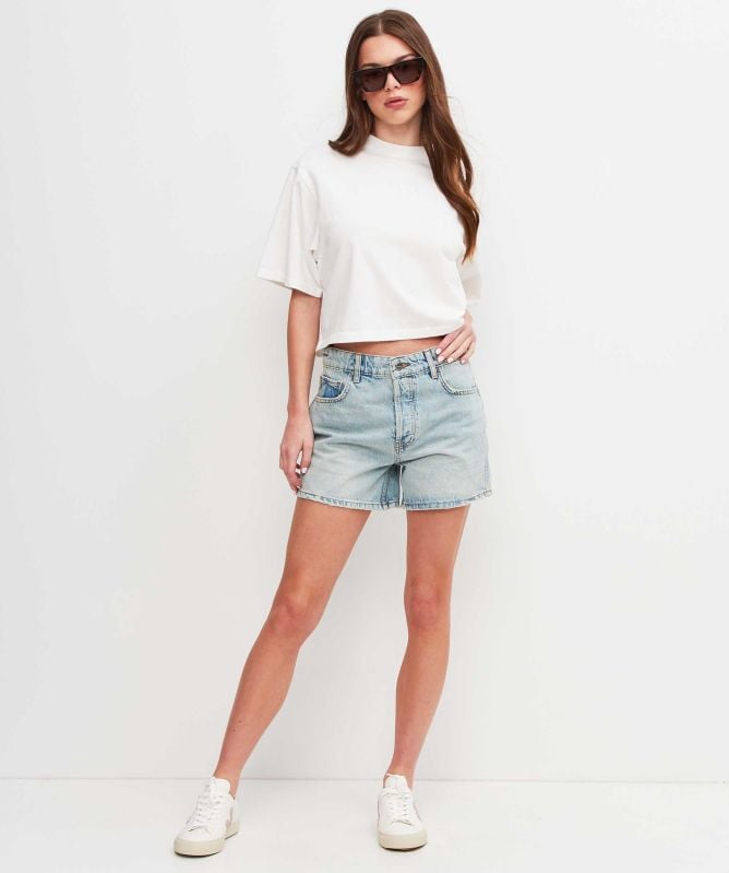 Anine Bing Dalton Denim Shorts