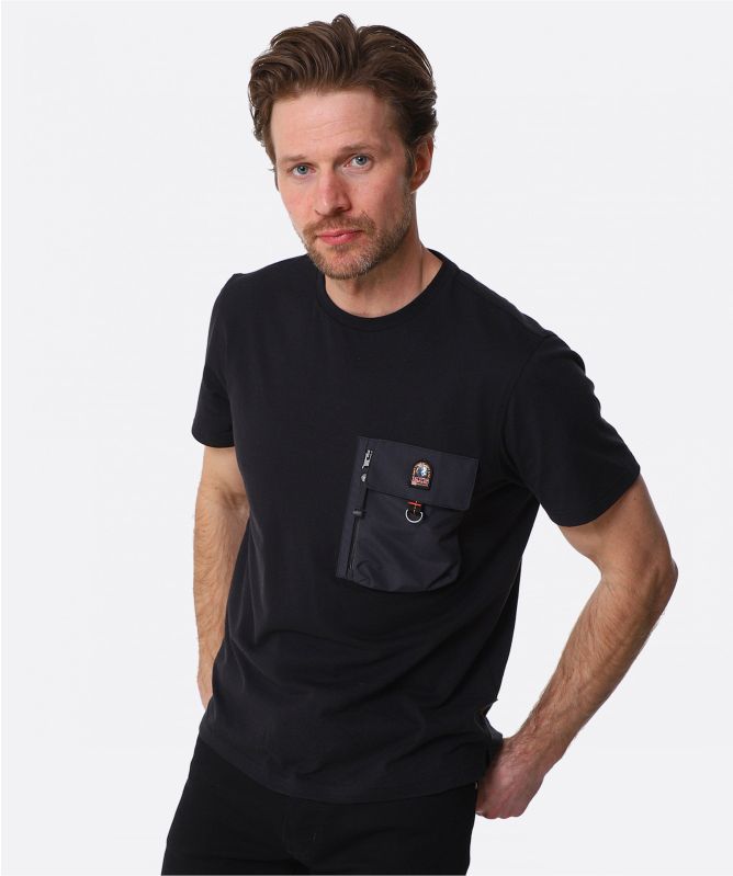 PARAJUMPERS｜SHORT-SLEEVED ROUND NECK T-SHIRTS (MOJAVE Parajumpers Mojave Cotton T-shirt | Black | FARFETCH JO