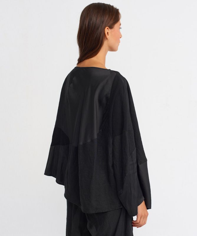 NU London Hemp Wide Collar Blouse