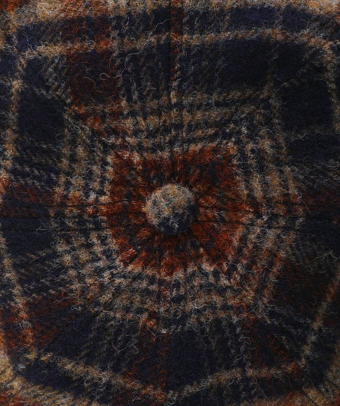 Stetson Virgin Wool Check Hatteras Cap