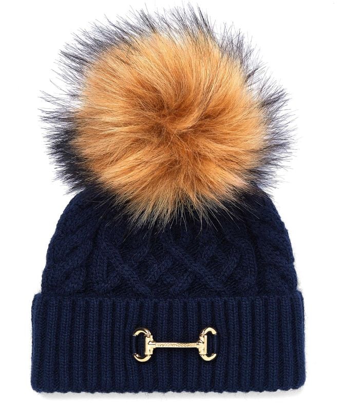 Holland Cooper Horsebit Bobble Hat