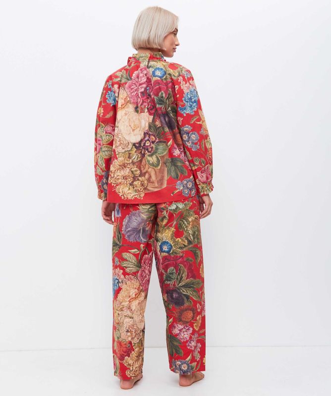 One Hundred Stars Primula Berry Poplin Pyjamas