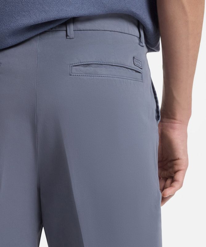 BOSS Stretch-Cotton Twill Modern-Fit Shorts