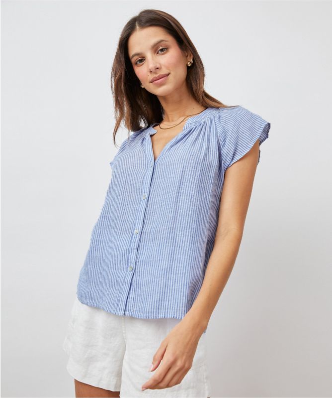 Rails Linen Striped Alena Shirt