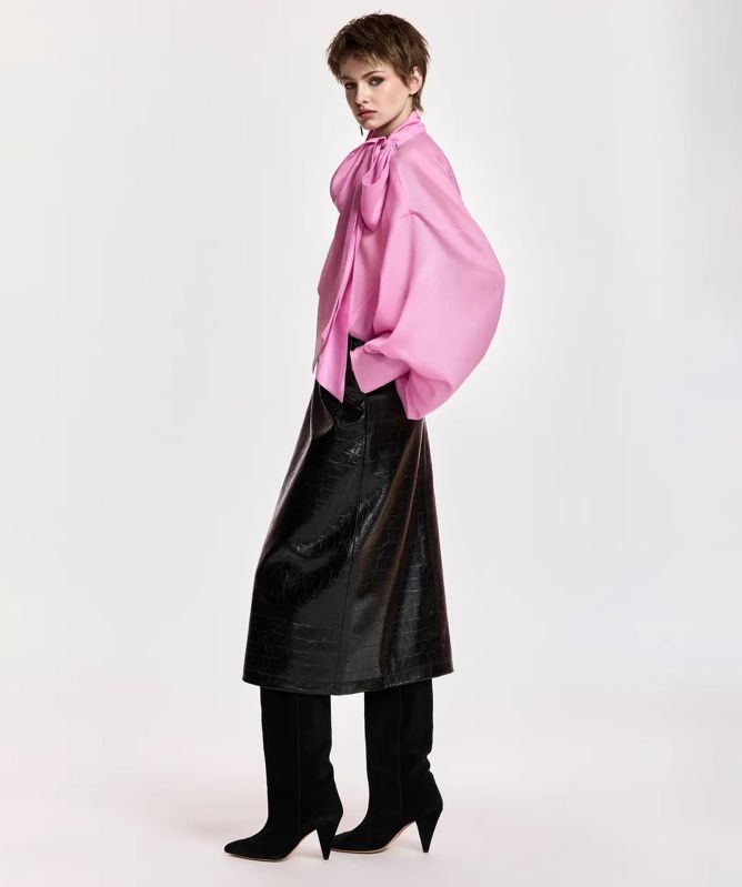 Essentiel Antwerp Karismatic Oversized Pussy-Bow Top
