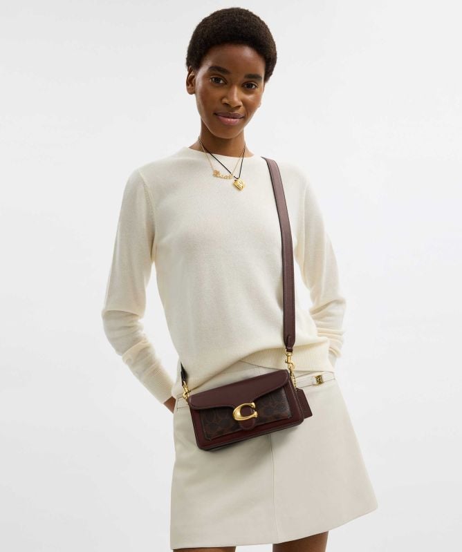 Coach Tabby Signature Canvas Shoulder Bag 20