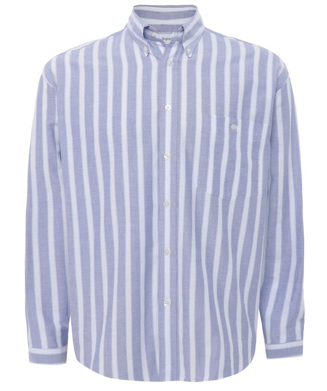 unfeigned Striped Baggy Oxford Shirt