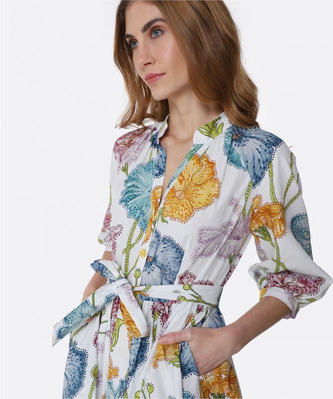 Hayley Menzies Cotton Floral Shirt Dress