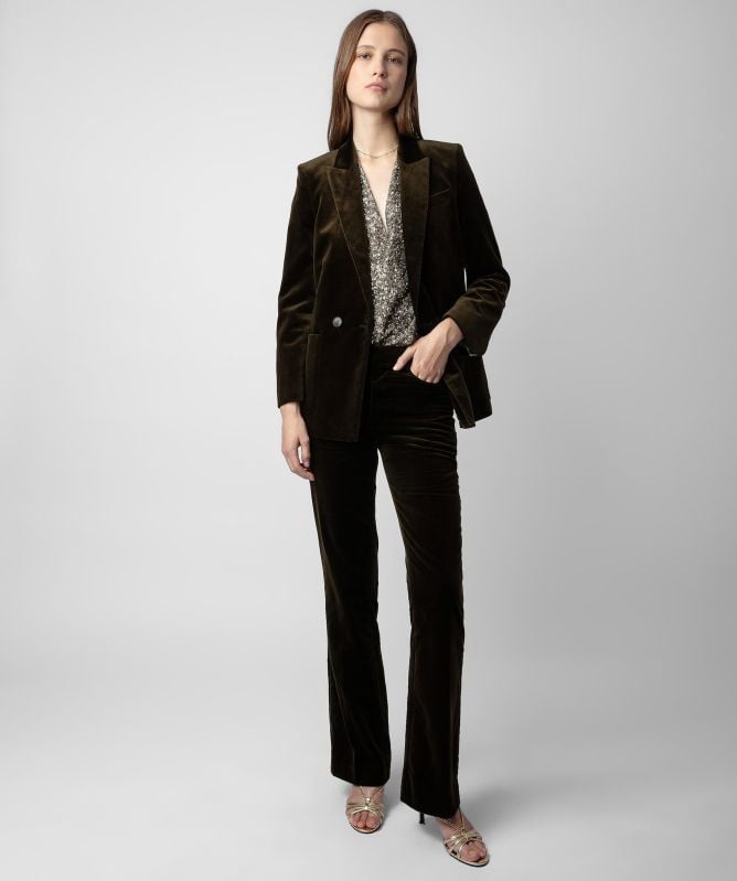 Zadig and Voltaire Pistol Velvet Trousers