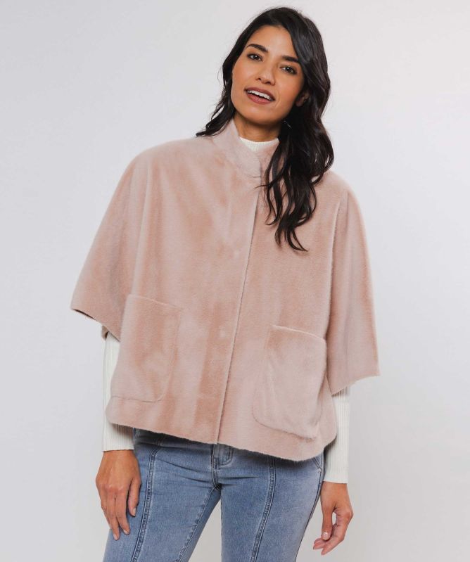 Rino and Pelle Dewi Faux Fur Cape