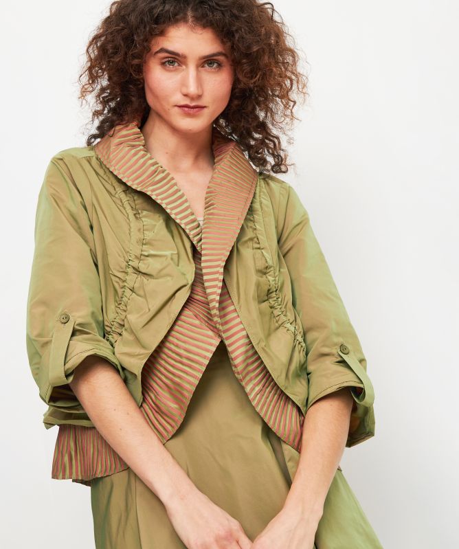 Bize Pleated Zip Back Jacket