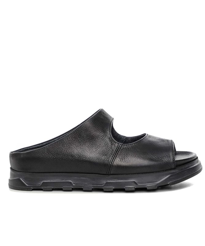 Lofina Leather Cut-Out Sandals