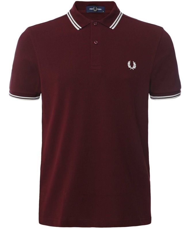 ◇FRED PERRY◇ M3 Original Fred Perry Shirt Oxblood AFPM2430 M3 - Oxblood / Honeycmb | The Fred Perry Shirt | Men's Short