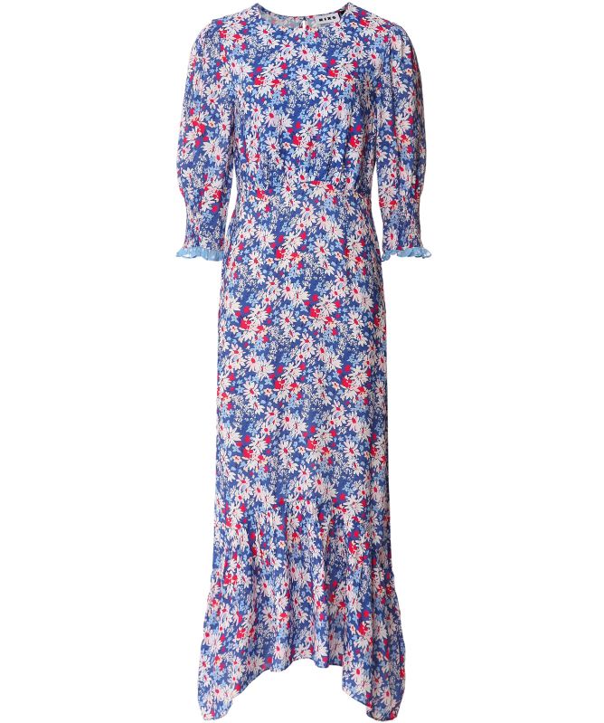 RIXO Saffron Floral Midi Dress