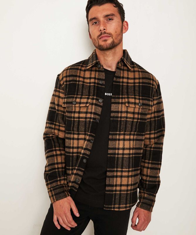 BOSS Wool Check S-Owen Overshirt