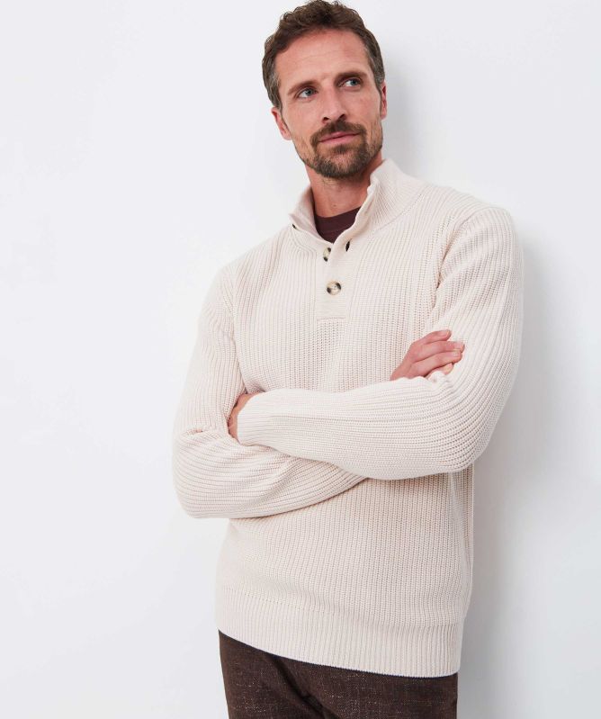 Thomas Maine Rib Knit Mock Neck Jumper