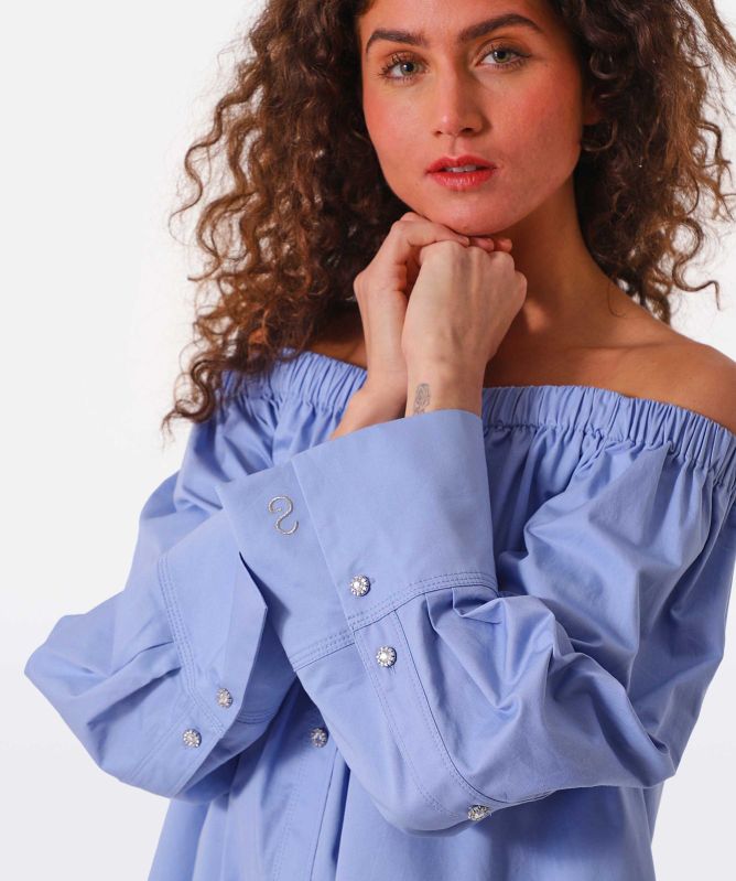 Stine Goya Amanuel Button-Up Mini Dress