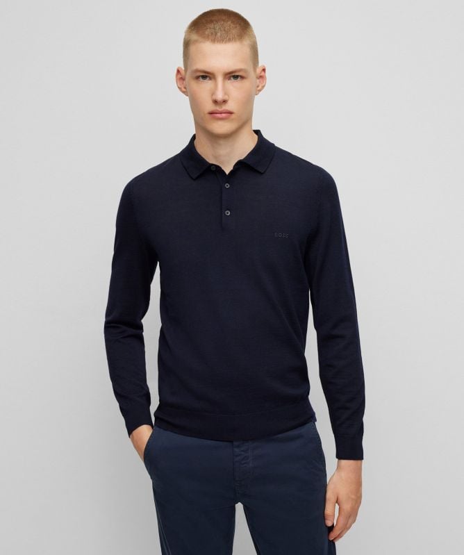 BOSS Virgin Wool Bono-L Polo Shirt