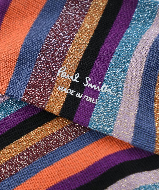 Paul Smith Striped Glitter Socks