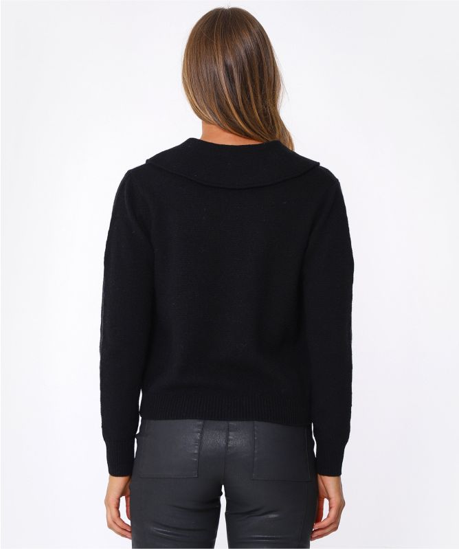 RIXO Dora Cherry Wool Cardigan