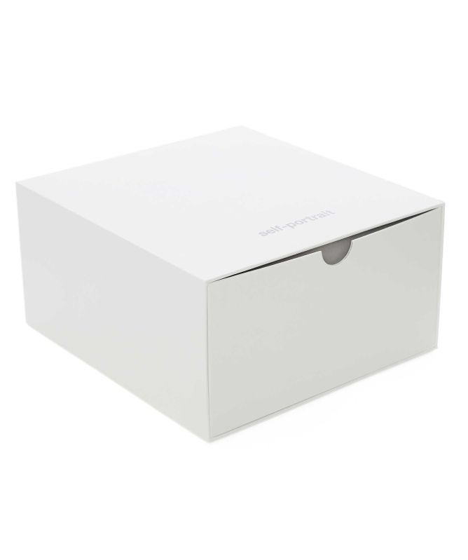 Self-Portrait Rattan Cherry Charm Mini Bag