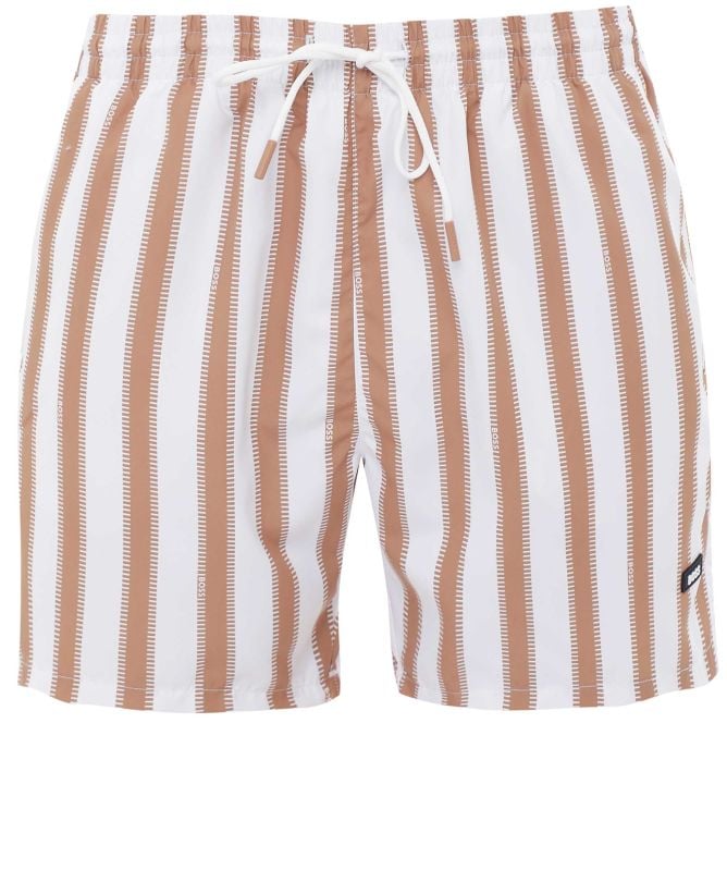 BOSS Striped Piranha Swim Shorts