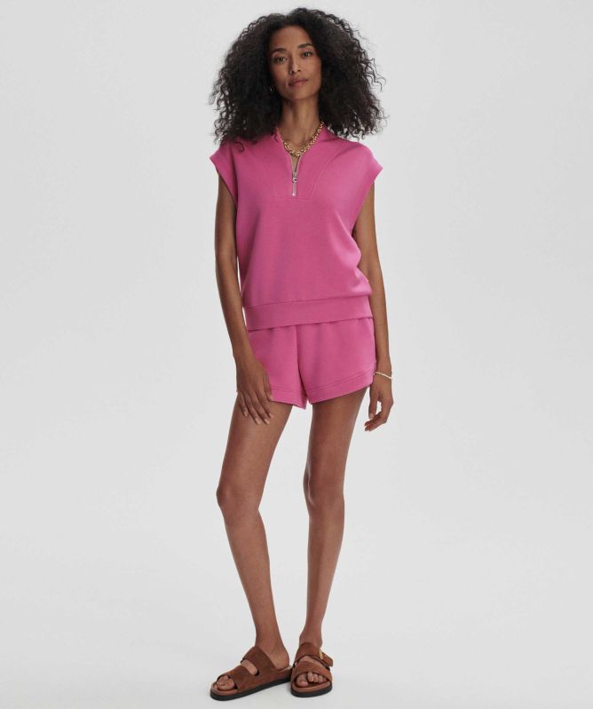 Varley Loretta Half-Zip Sleeveless Sweatshirt