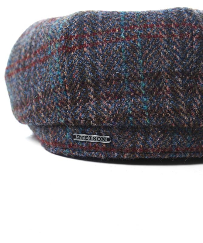 Stetson Harris Tweed Wool Hatteras Cap