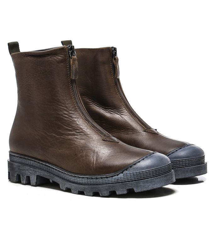 Lofina Zip Front Leather Boots | Jules B