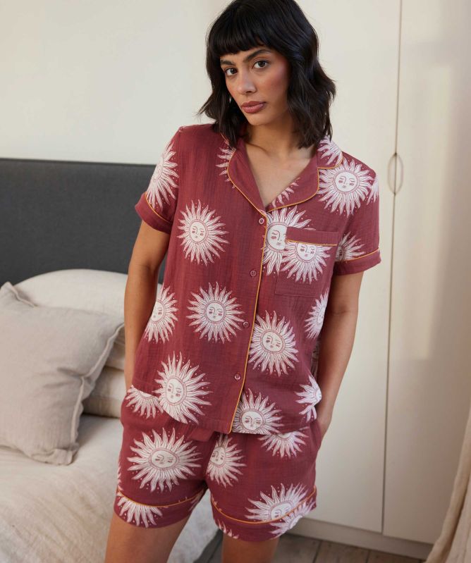 Chelsea Peers Bohemian Sun Print Short Pyjamas