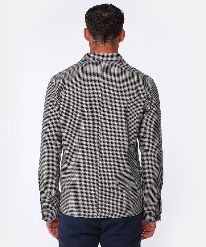 Hartford Cotton Linen Houndstooth Daytona Jacket