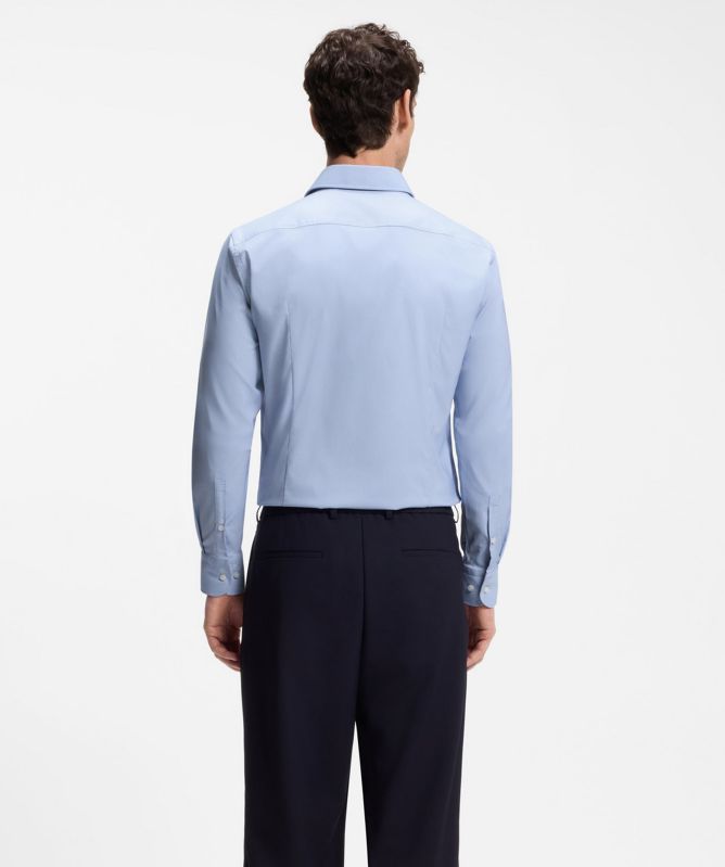 BOSS Slim-Fit Performance-Stretch Twill Shirt