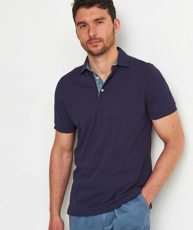 Stenstroms Paisley Trim Polo Shirt