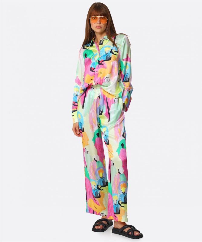 Stine Goya Fatou Floral Silk Pants