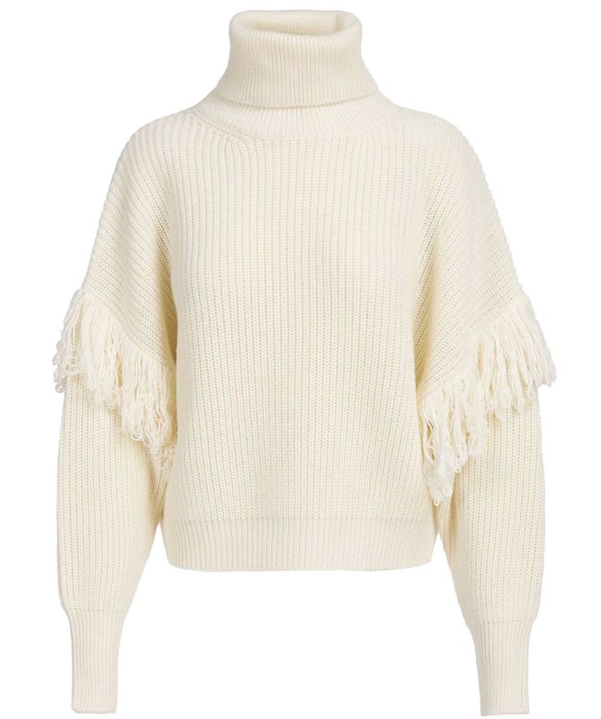 Essentiel Antwerp Ejoy Turtleneck Jumper With Fringes