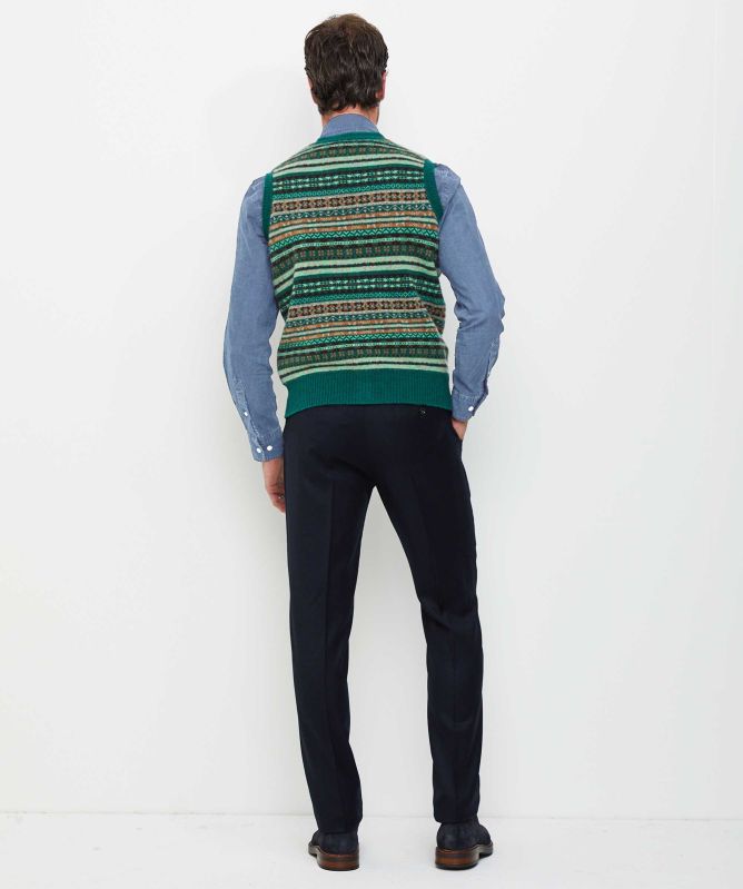 Berwich Slim Fit Virgin Wool Trousers