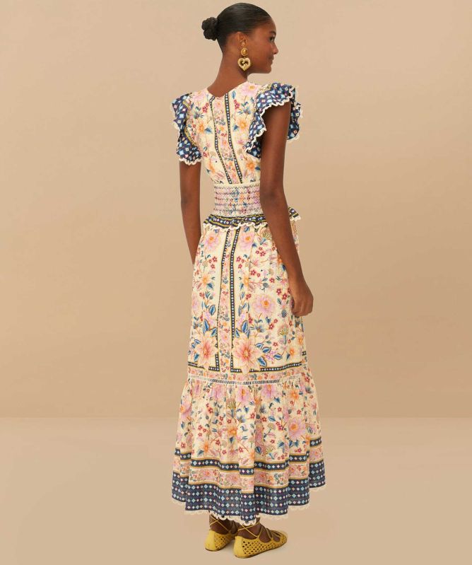 FARM Rio Superbloom Tapestry Maxi Dress