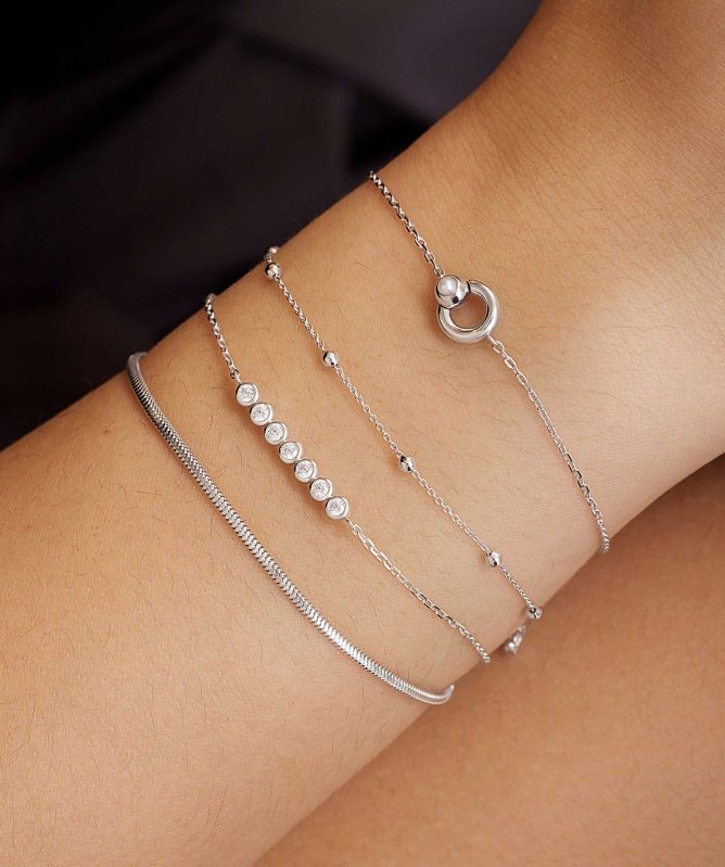 Ania Haie Hoop Freshwater Pearl Bracelet