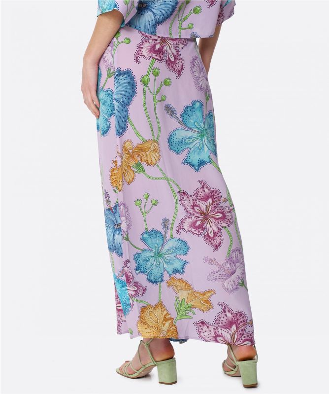 Hayley Menzies Silk Floral Maxi Skirt