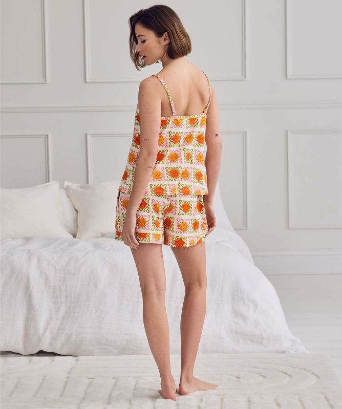 Chelsea Peers Sunshine Tile Print Short Pajama Set