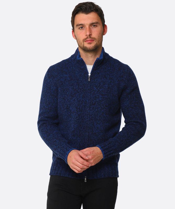 Gran Sasso Virgin Wool Zip Cardigan