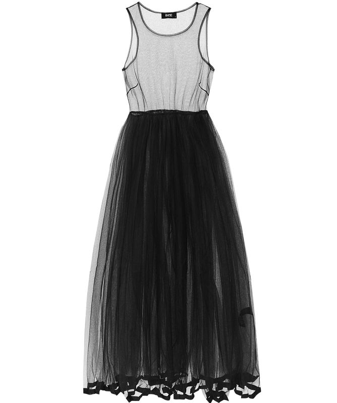 Bize Mesh Midi Dress