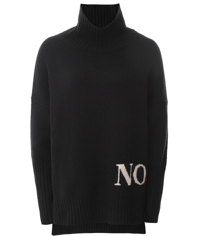 Eddy and Ivy Cashmere Merino Yes No Roll Neck Jumper