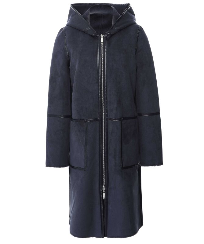 Rino and Pelle Ova Reversible Hooded Coat