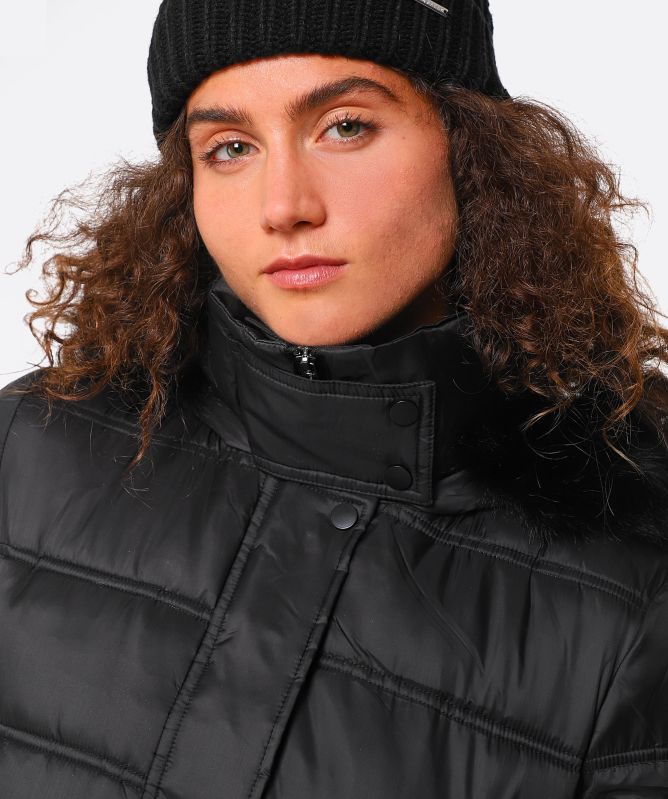 Rino and Pelle Faux Fur Hood Salena Coat