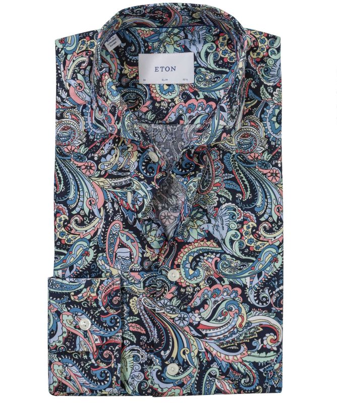 Eton Slim Fit Paisley Shirt