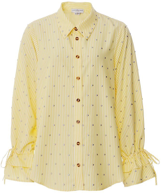 Never Fully Dressed Lemon Pinstripe Shirt