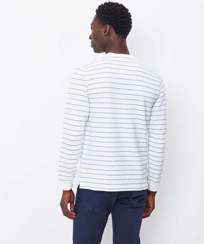 unfeigned Long Sleeve Terry Striped T-Shirt